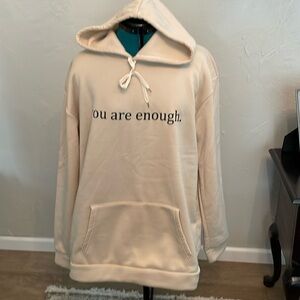 Dear Person women’s sweatshirt, beige, size 2XL.